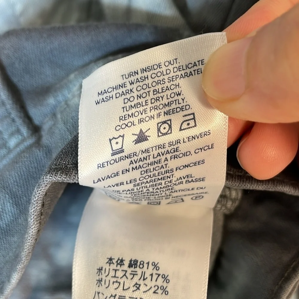 NWT. Lands’ End Girl’s XL (14/16) Tie Dye Denim Utility Jacket.